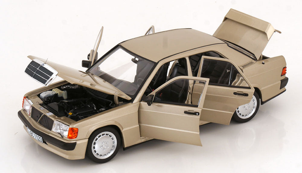 Norev 1:18 Mercedes 190 E 2.3 16V 1984 lightgold ( Dealer's Edition )