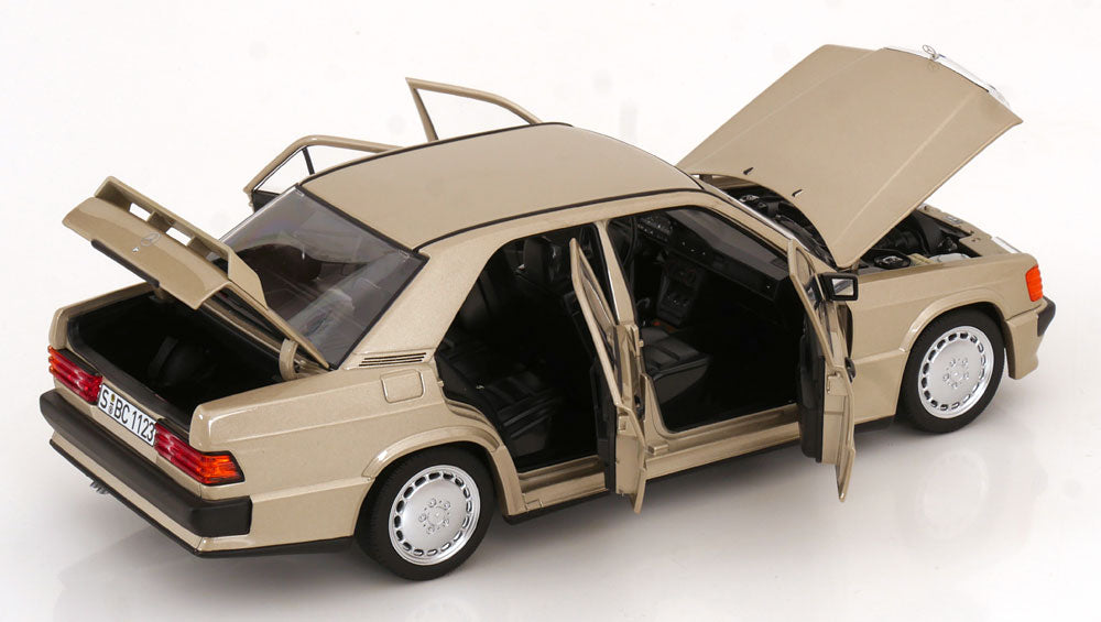 Norev 1:18 Mercedes 190 E 2.3 16V 1984 lightgold ( Dealer's Edition )