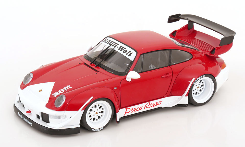 Solido 1:18 Porsche 911 (993) RWB Rauh-Welt Porco Rosso 2020 red white