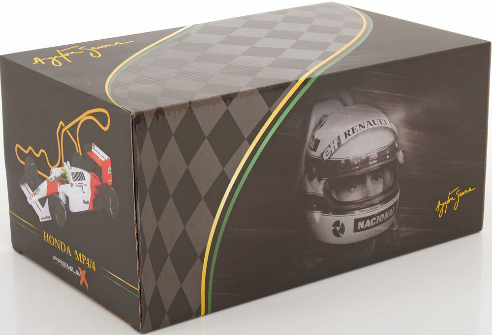 PremiumX 1:18 McLaren Honda MP4/4 GP Japan World Champion 1988 Marlboro Senna