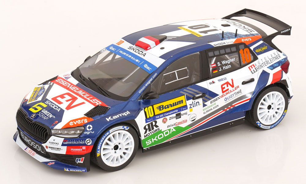 Ixo 1:18 Skoda Fabia RS Rally2 No 18 Rally Barum 2024 Wagner/Hain