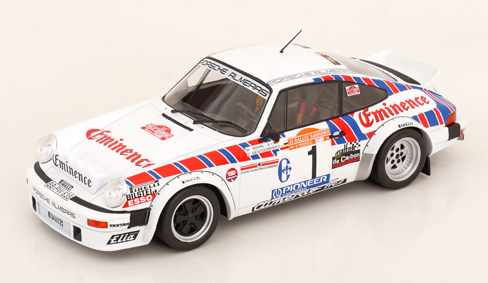 Werk83 1:18 Porsche 911 SC Gr.4 No 1 Rally San Remo 1981 Röhrl/Geistdoerfer
