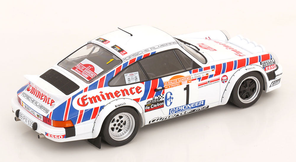 Werk83 1:18 Porsche 911 SC Gr.4 No 1 Rally San Remo 1981 Röhrl/Geistdoerfer