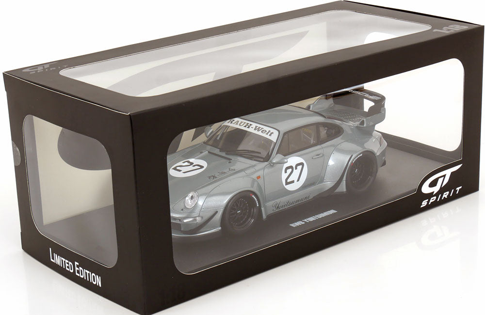 GT Spirit 1:18 Porsche 911 (993) RWB YUIITSUMUNI 2024 silver-greymetallic Limited Edition 1400 pcs
