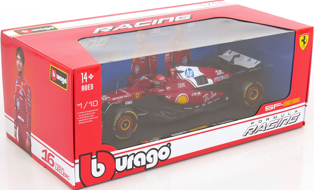 Bburago 1:18 Ferrari SF-25 2025 Leclerc