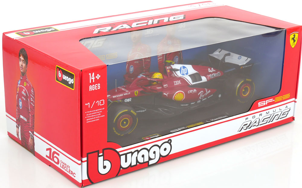 Bburago 1:18 Ferrari SF-25 2025 Hamilton