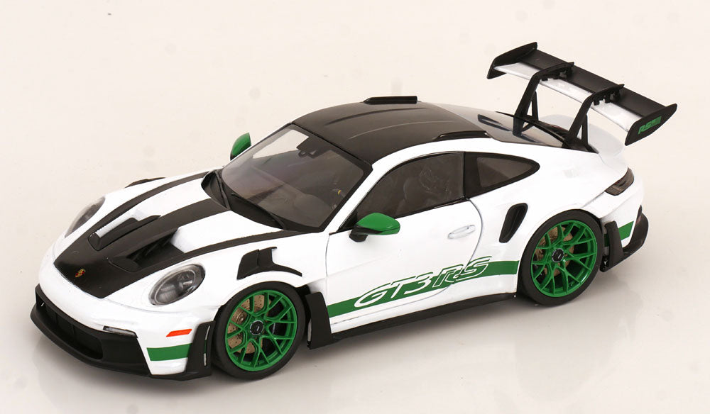 Solido 1:18 Porsche 911 (992) GT3 RS 2024 white green