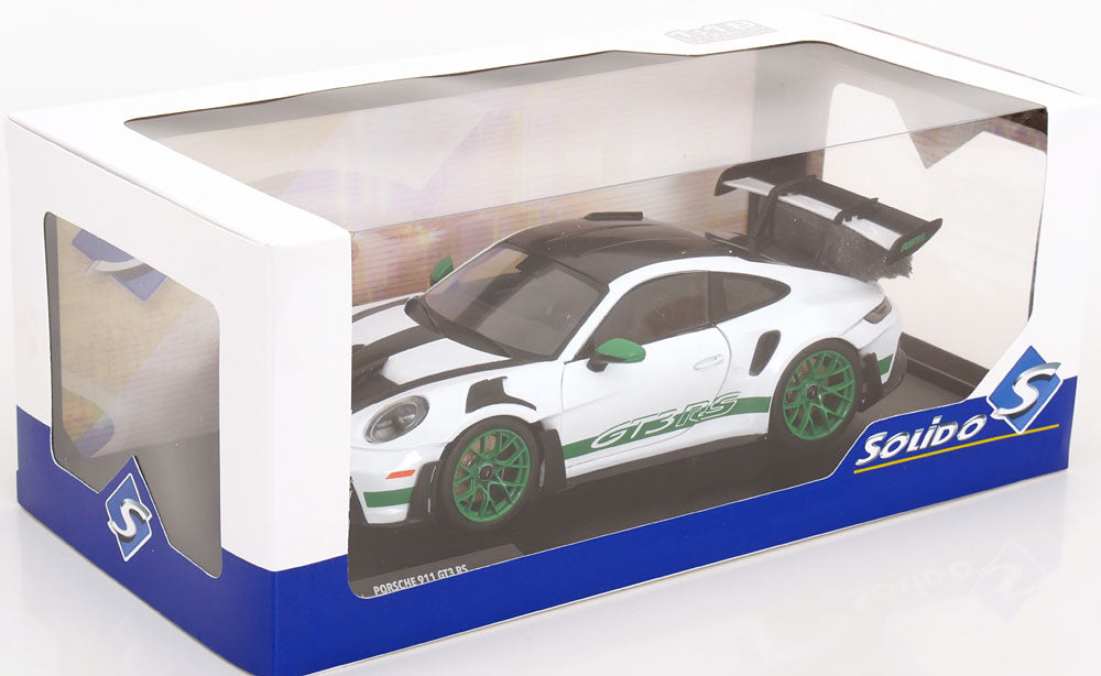 Solido 1:18 Porsche 911 (992) GT3 RS 2024 white green