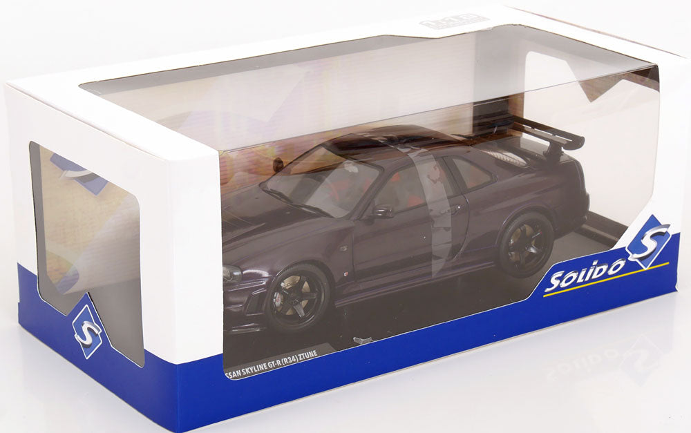 Solido 1:18 Nissan Skyline (R34) GT-R Z Tune 1999 purple-metallic
