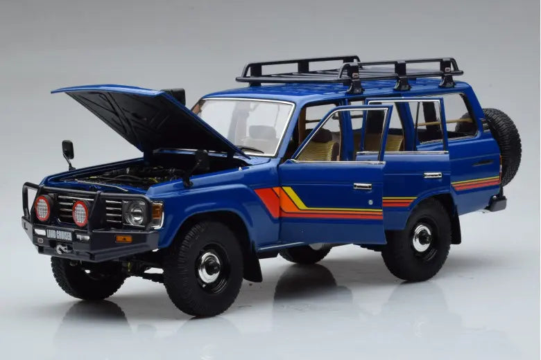 Kyosho 1:18 Toyota Land Cruiser 60 Blue With Optional Parts