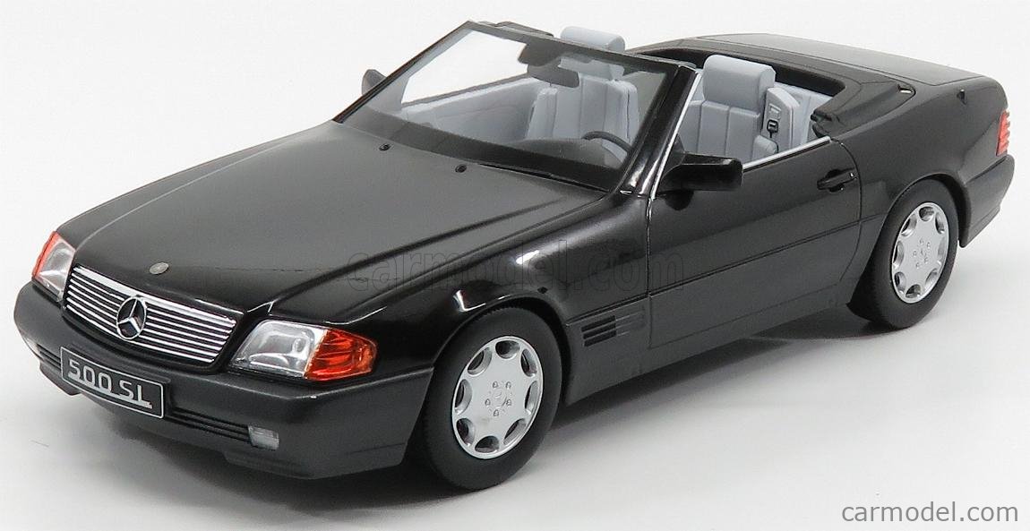 KK-Scale 1:18 Mercedes 500 SL R129 Convertible with Hardtop 1993 Black
