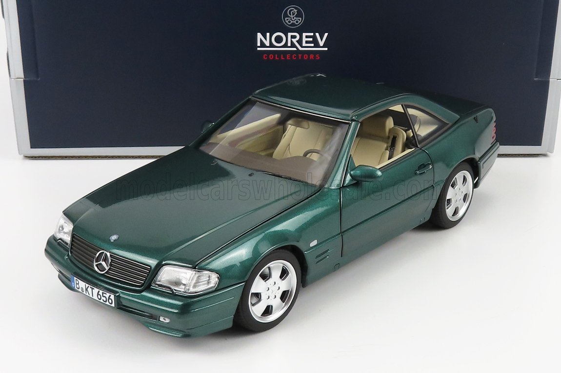 Norev 1:18  Mercedes-Benz SL 500 1999 Cabriolet Green Metallic