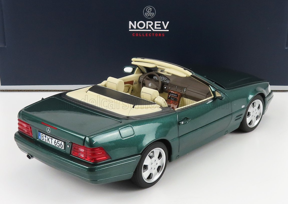 Norev 1:18  Mercedes-Benz SL 500 1999 Cabriolet Green Metallic