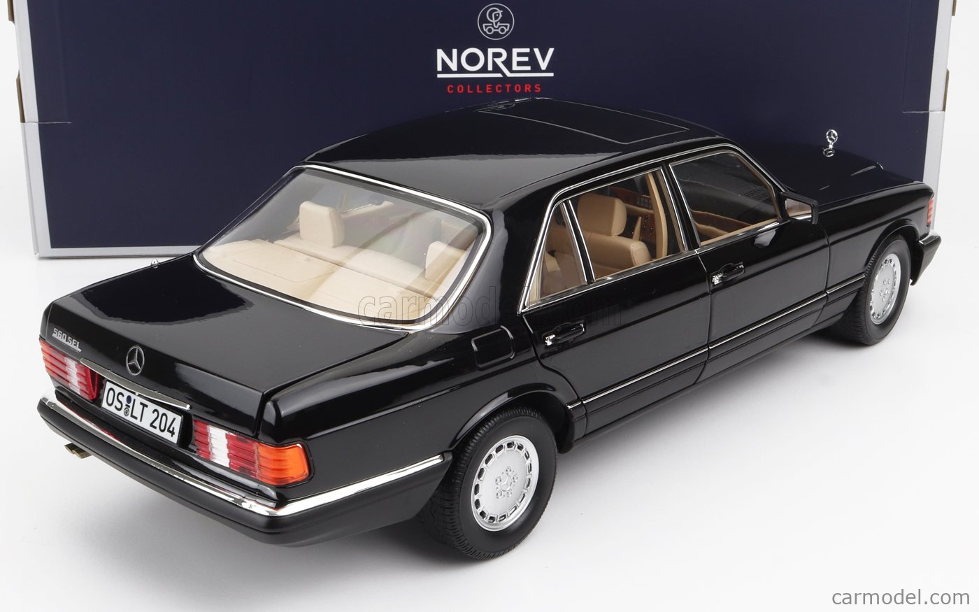 Norev 1:18 Mercedes 560 SEL W126 1989 Black – MiniAuto Diecast Models