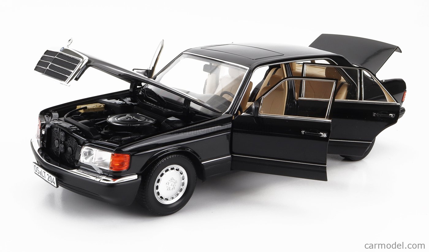 Norev 1:18 Mercedes 560 SEL W126 1989 Black – MiniAuto Diecast Models