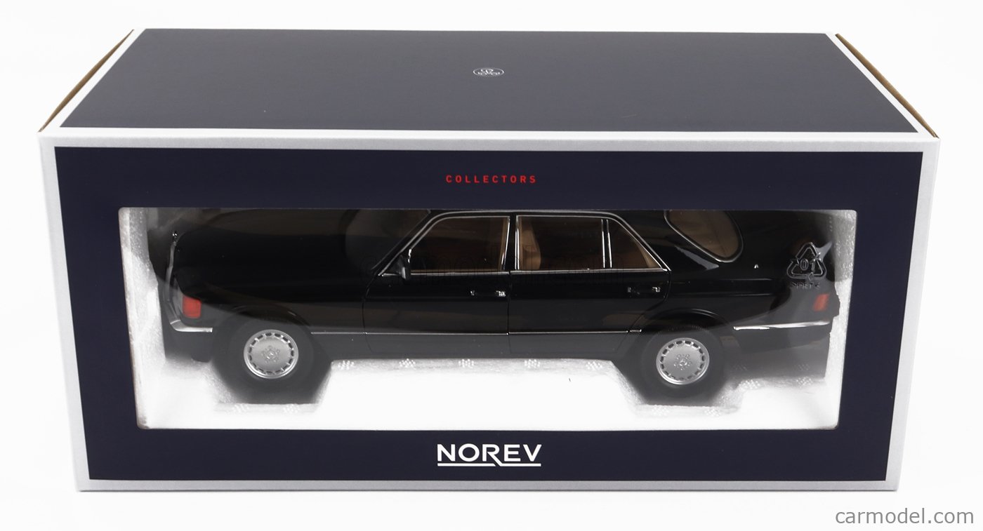 Norev 1:18 Mercedes 560 SEL W126 1989 Black – MiniAuto Diecast Models
