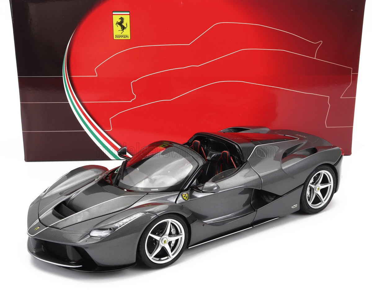 BBR-MODELS - 1:18 - FERRARI - LAFERRARI APERTA 2016 - GRIGIO FERRO - GREY MET