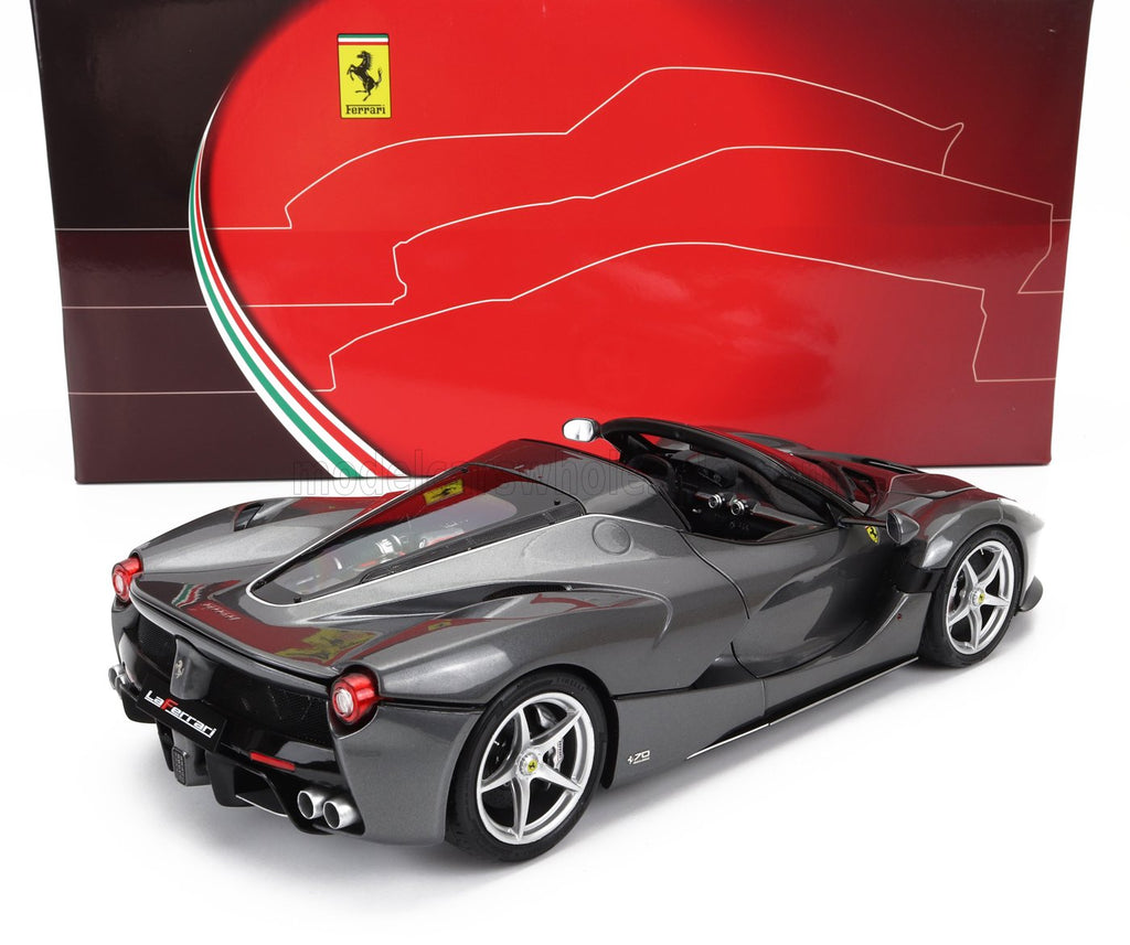 BBR-MODELS - 1:18 - FERRARI - LAFERRARI APERTA 2016 - GRIGIO FERRO - GREY MET