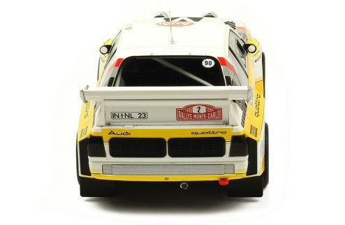 IXO 1:18 AUDI Sport Quatro S1 #2 W. Röhrl-C. Geistdörfer Rally Monte Carlo 1986