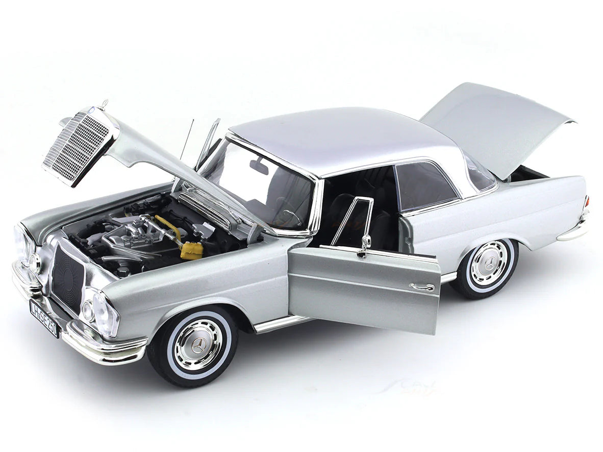 Norev 1:18 1969 Mercedes Benz 250 SE Coupe, Silver
