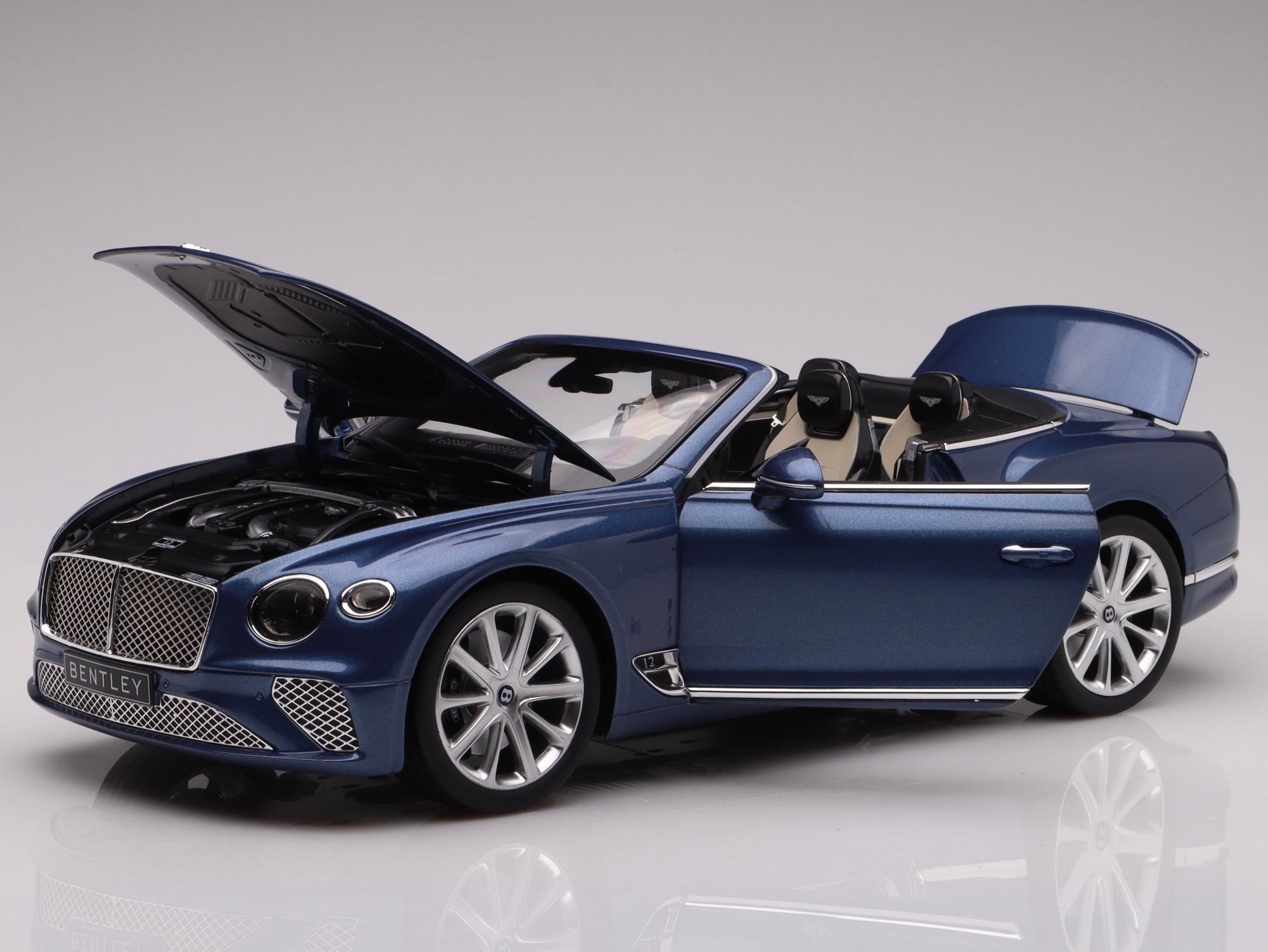 Norev 1:18 Bentley Continental GT Convertible 2019 Blue Crystal