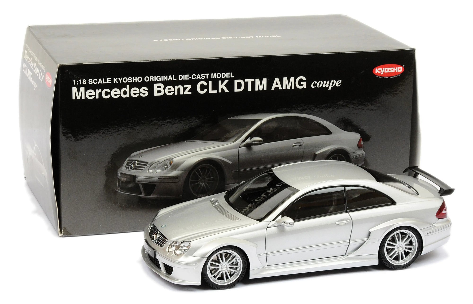 Kyosho 1:18 Mercedes Benz CLK DTM AMG Coupe - silver