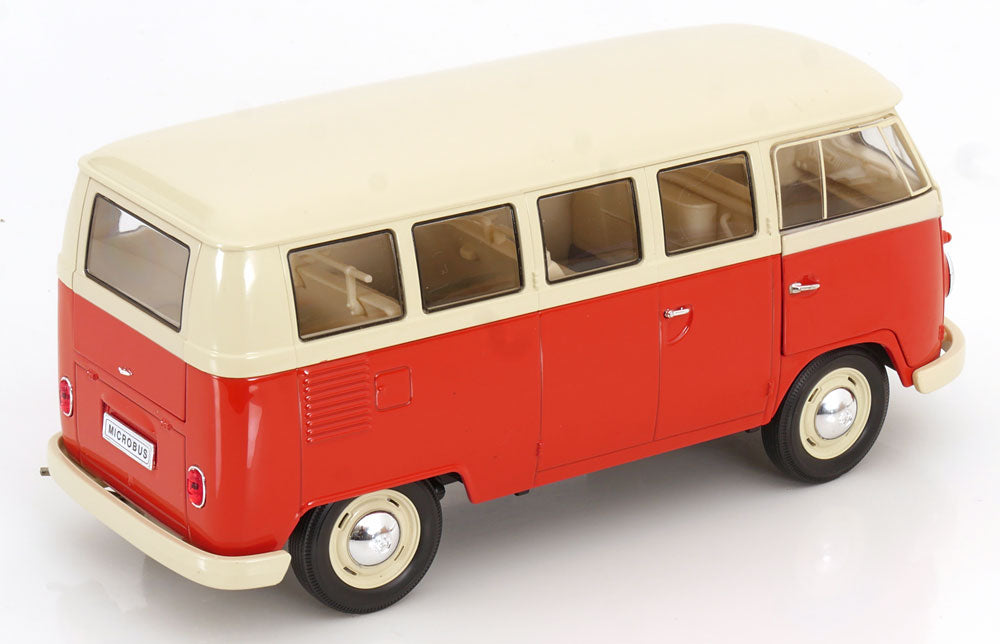Welly 1:18 VW Bulli T1 bus 1963 red creme