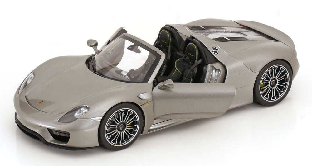 Welly 1:18 Porsche 918 Spyder Convertible 2012 greymetallic