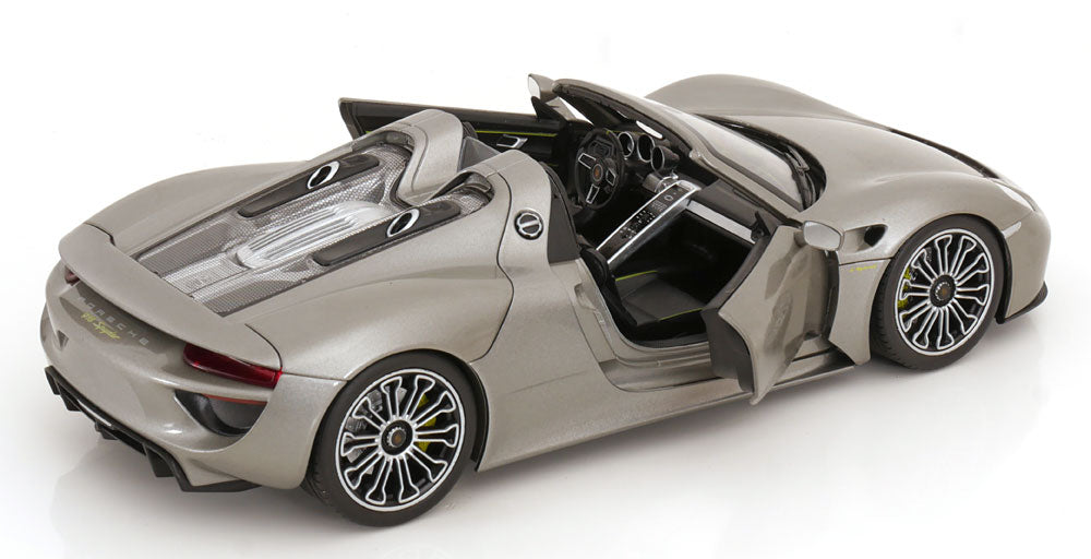 Welly 1:18 Porsche 918 Spyder Convertible 2012 greymetallic