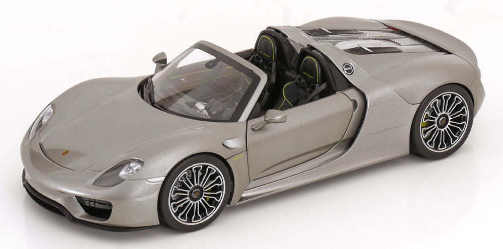 Welly 1:18 Porsche 918 Spyder Convertible 2012 greymetallic