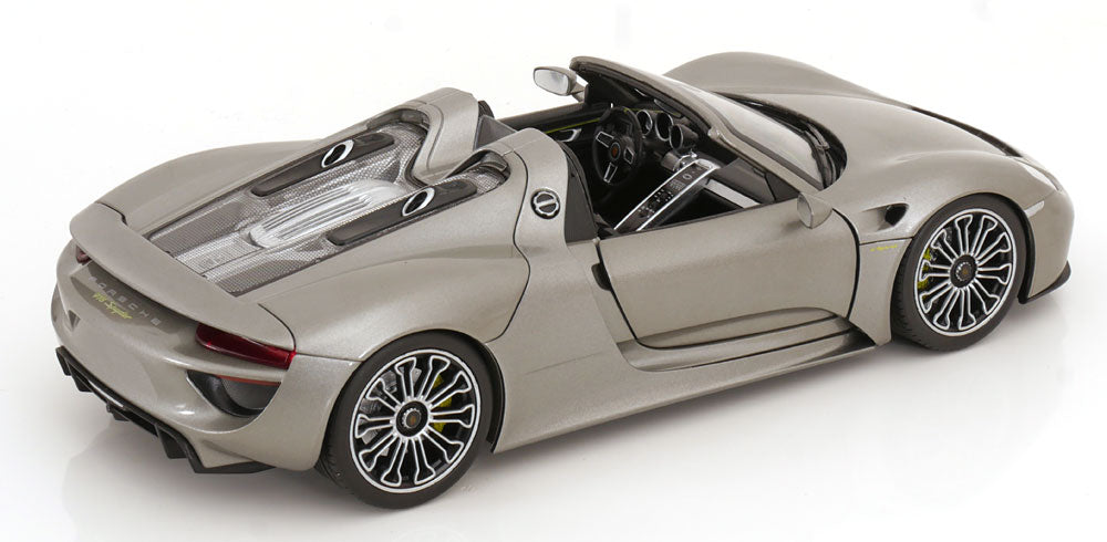 Welly 1:18 Porsche 918 Spyder Convertible 2012 greymetallic