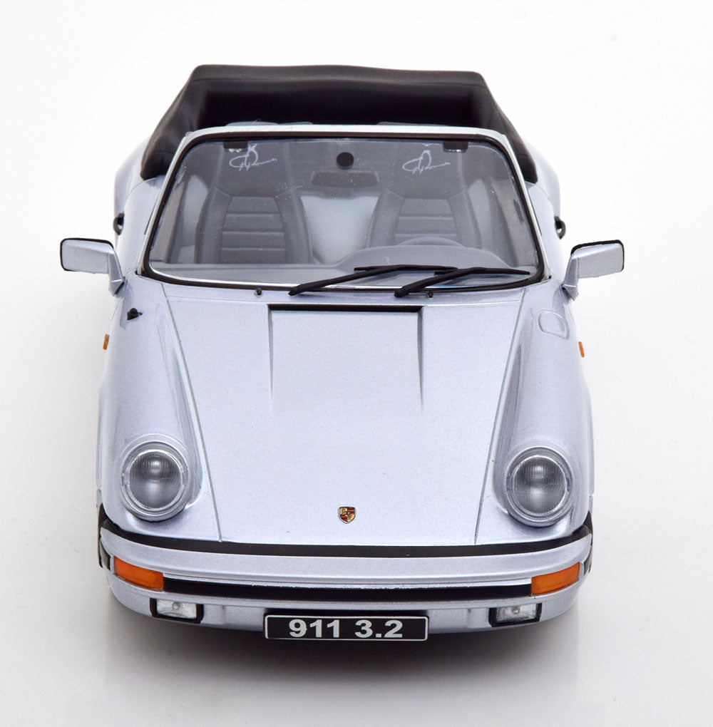 KK-Scale 1:18 Porsche 911 Carrera 3.2 Cabriolet 250 000 911series 1988 silvergrey