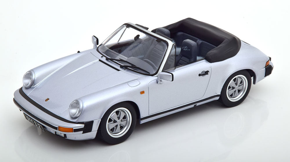 KK-Scale 1:18 Porsche 911 Carrera 3.2 Cabriolet 250 000 911series 1988 silvergrey