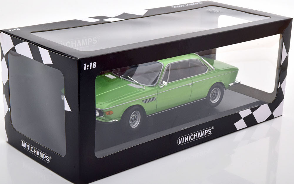 Minichamps 1:18 BMW 3.0 CSI E9 1971 lightgreen-metallic Limited Edition 506 pcs
