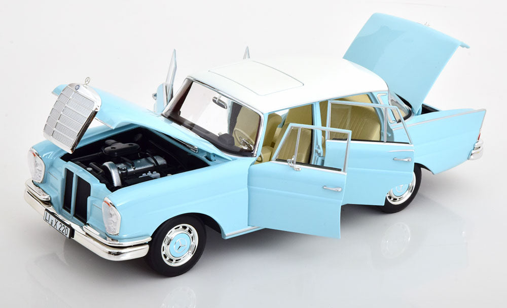 Norev 1:18 Mercedes 220S W111 1965 lightblue white