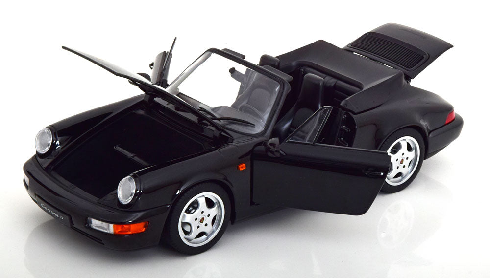 Norev 1:18 Porsche 911 (964) Carrera 4 Convertible 1990 blackmetallic