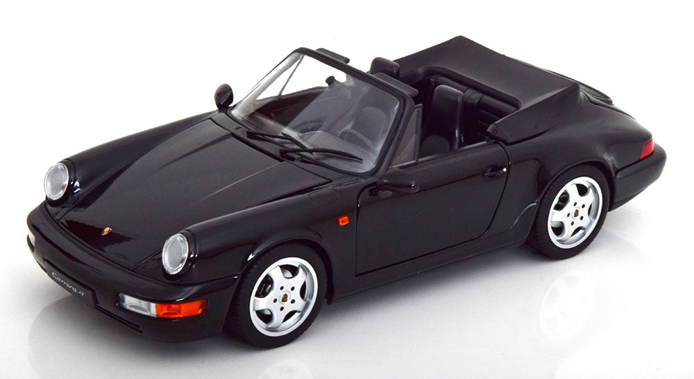 Norev 1:18 Porsche 911 (964) Carrera 4 Convertible 1990 blackmetallic