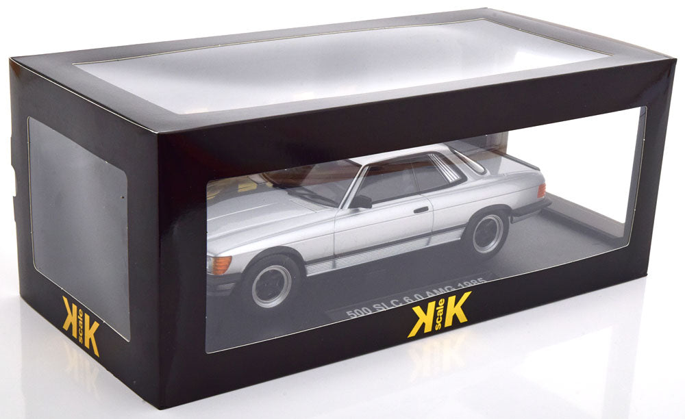 KK-Scale 1:18 Mercedes 500 SLC 6.0 C107 AMG 1985 silver flatblack