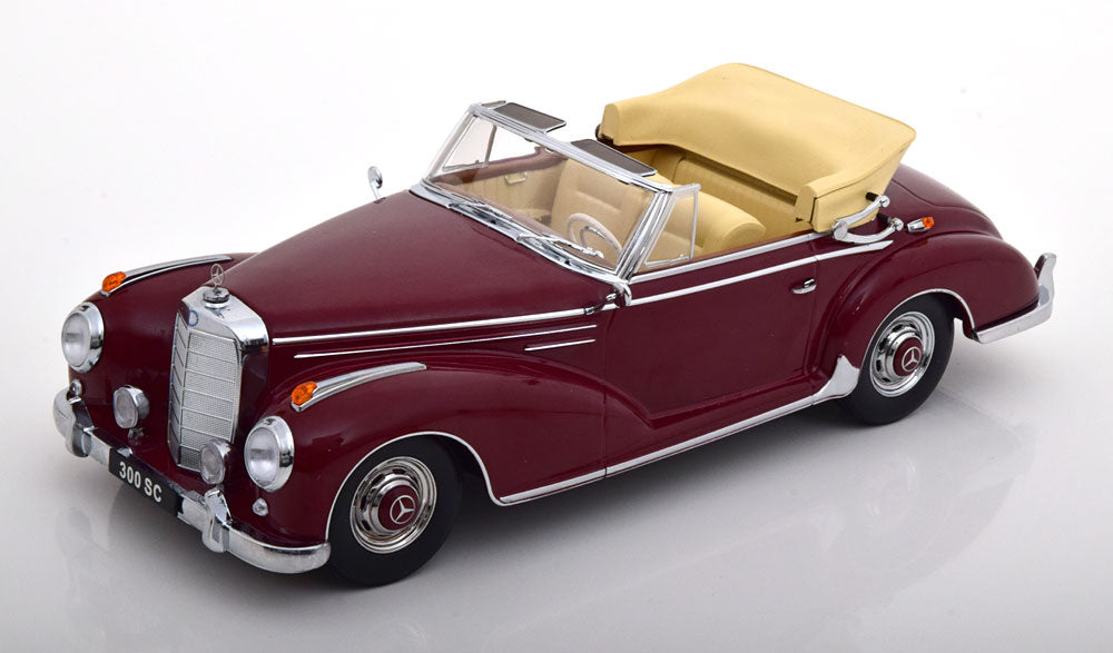 KK-Scale 1:18 Mercedes 300 SC W188 Convertible 1957 darkred