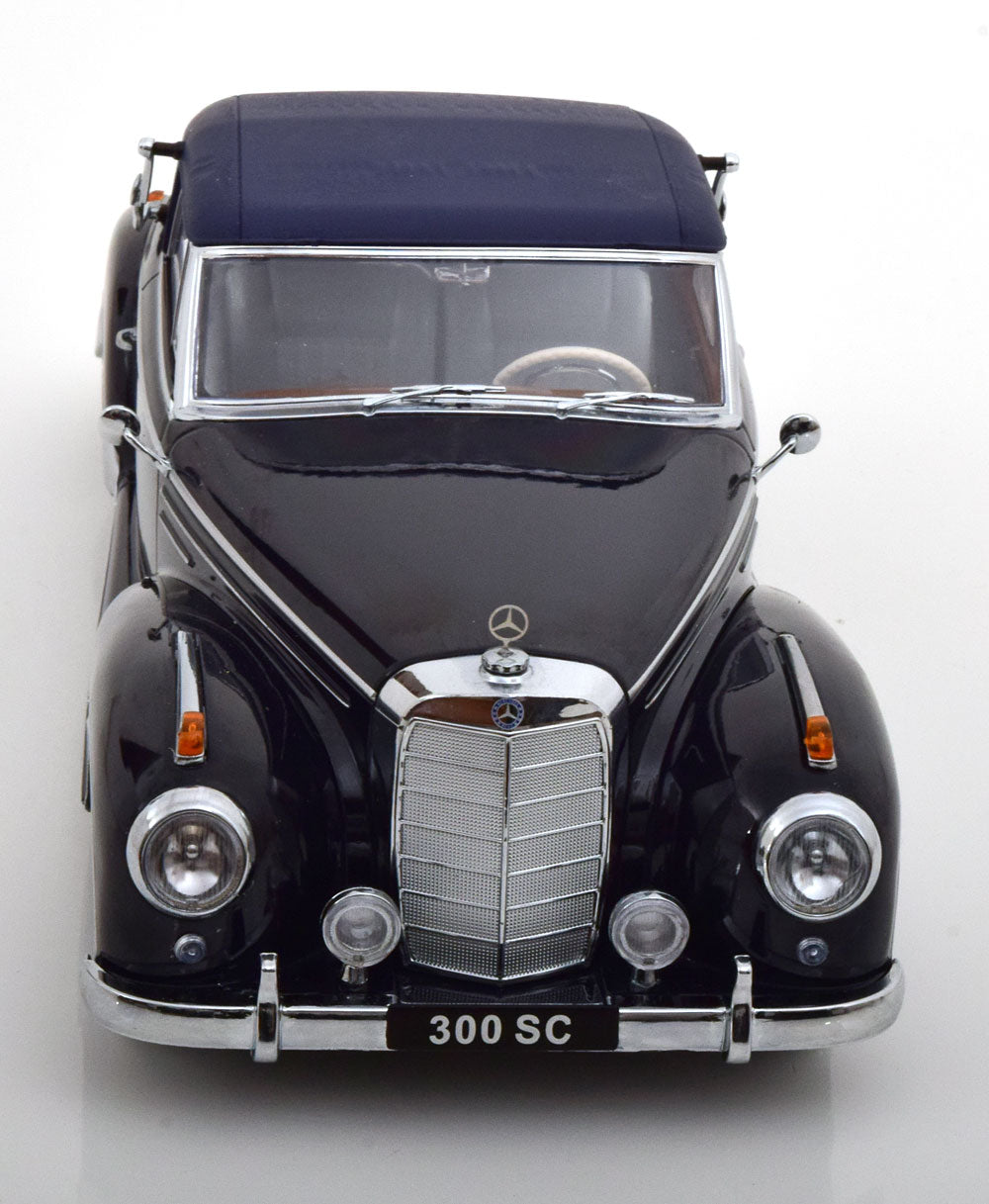 KK-Scale 1:18 Mercedes 300 SC W188 Convertible with Softtop 1957 darkblue
