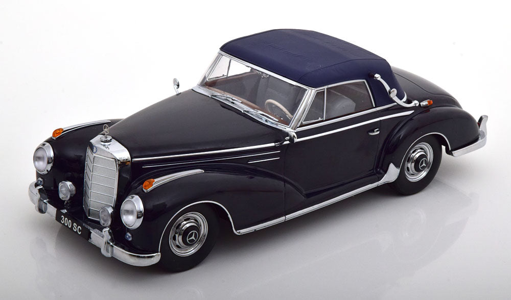 KK-Scale 1:18 Mercedes 300 SC W188 Convertible with Softtop 1957 darkblue