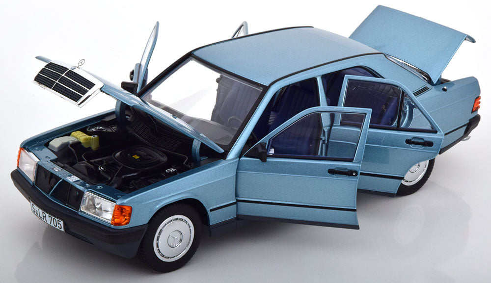 Norev 1:18 Mercedes 190E 1984 lightblue-metallic