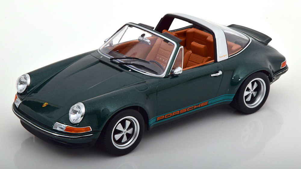KK-Scale 1:18 Singer 911 Targa darkgreen-metallic