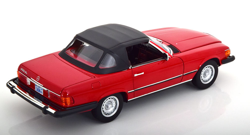 Norev 1:18 Mercedes 450 SL R107 from the Series Dallas 1979 red with removable Softtop