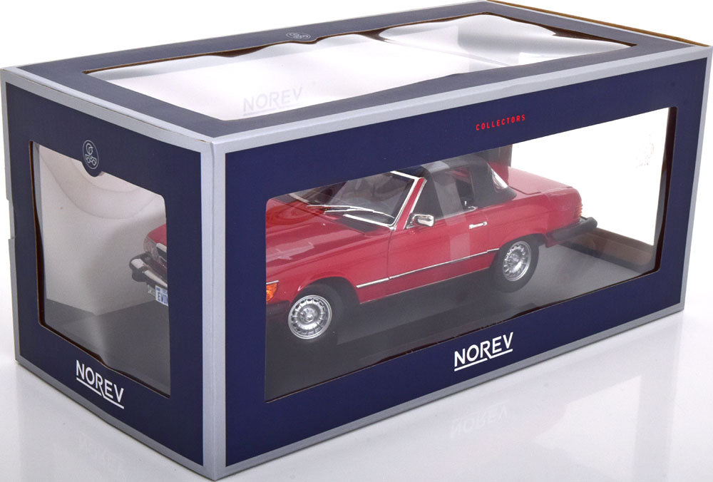 Norev 1:18 Mercedes 450 SL R107 from the Series Dallas 1979 red with removable Softtop