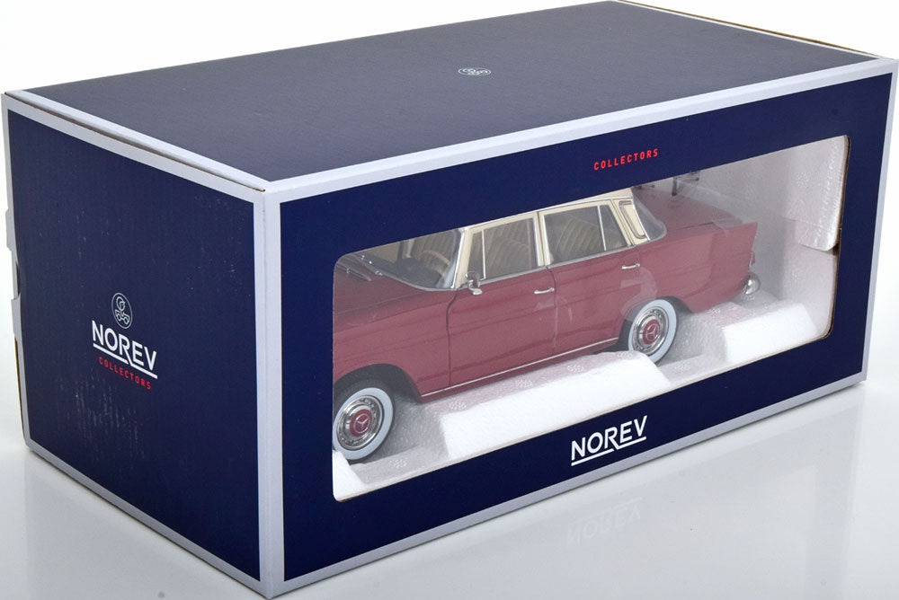 Norev 1:18 Mercedes 200 W110 Saloon 1966 red creme