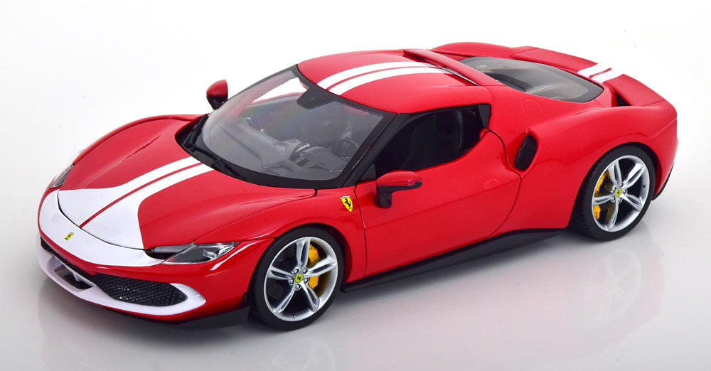 Bburago 1:18 Ferrari 296 GTB Assetto Fiorano 2022 red white