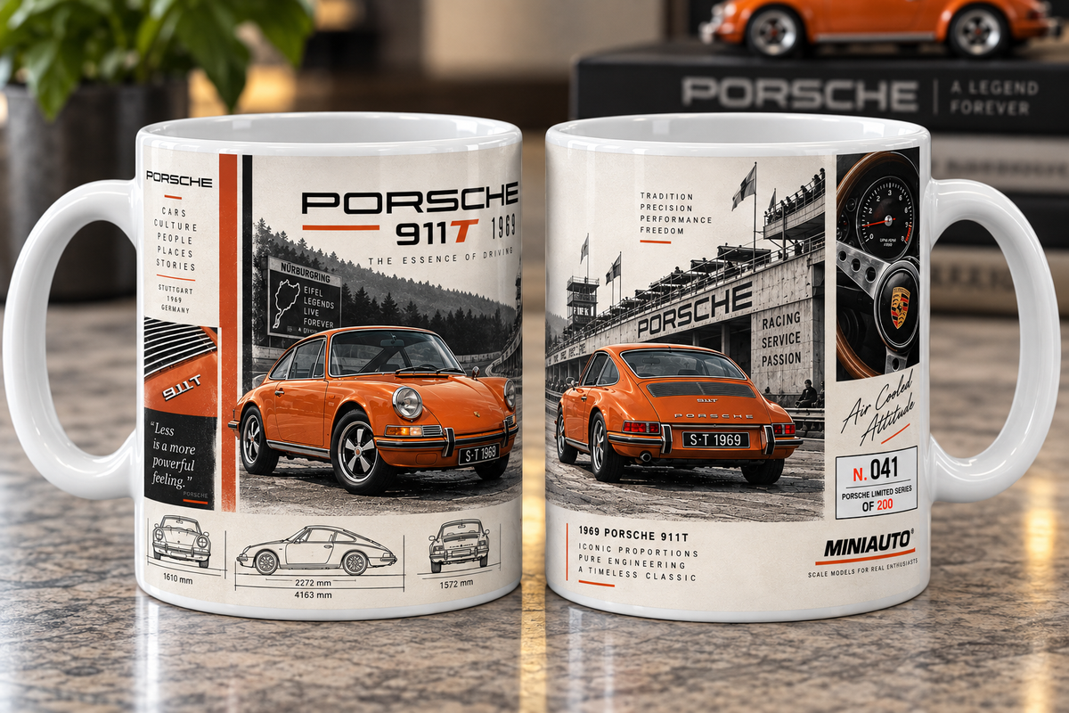 Porsche 911T 1969  11oz Mug