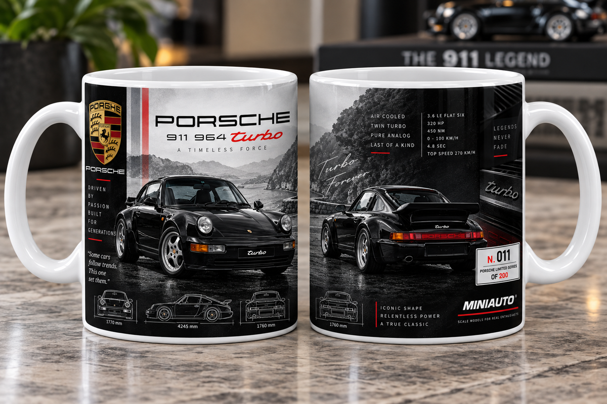 Porsche 911 (964) Turbo 11oz Mug