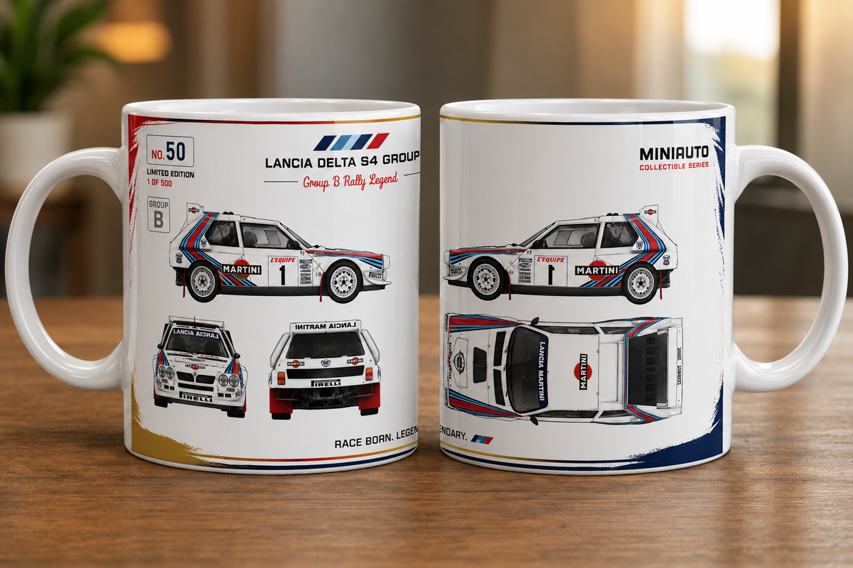 Lancia Delta S4 Rally Group B 11oz Mug